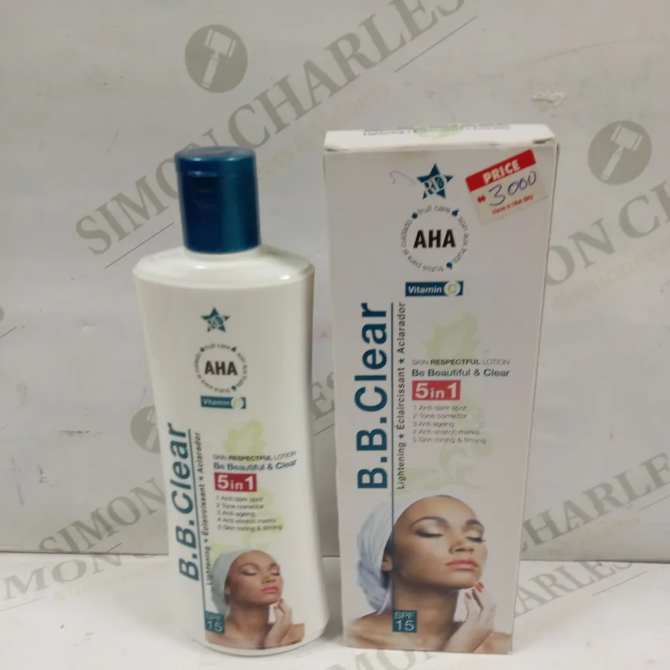 B.B. CLEAR 5 IN 1 RESPECTFUL SKIN TONING LOTION - 300ML