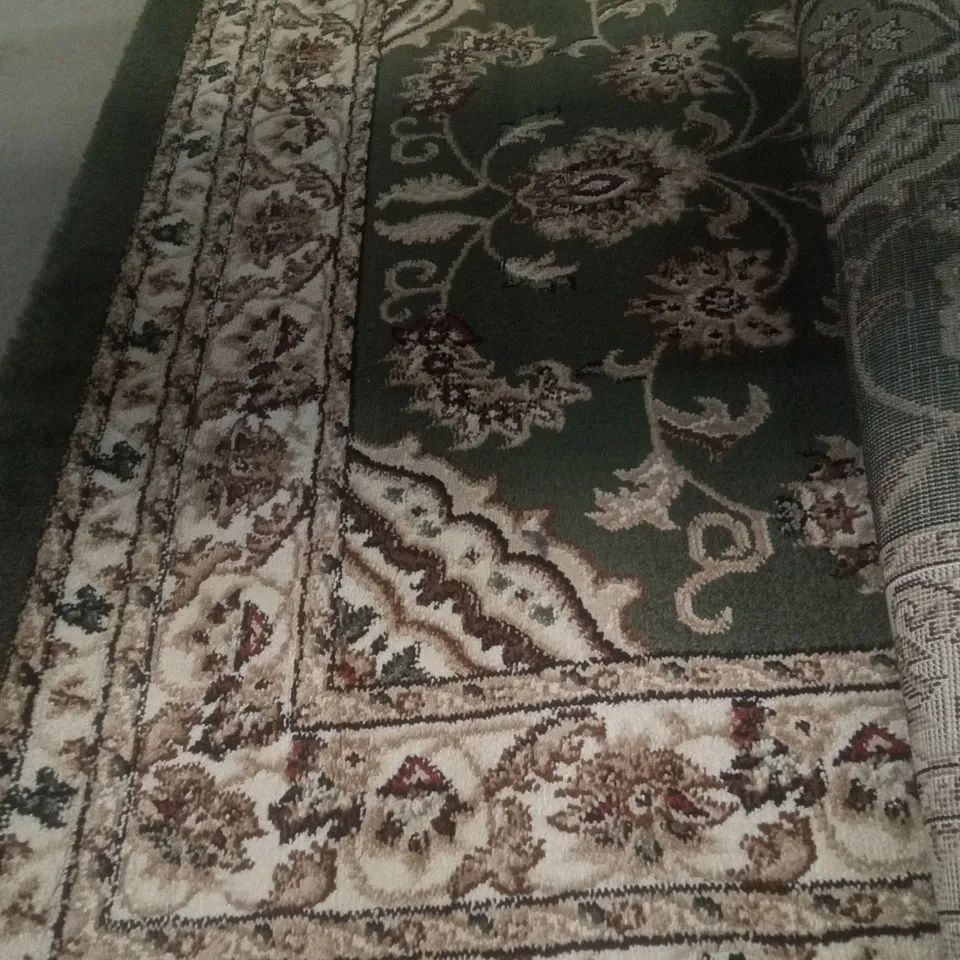 FRIEDLANDER HOOKED GREEN RUG 120X170CM