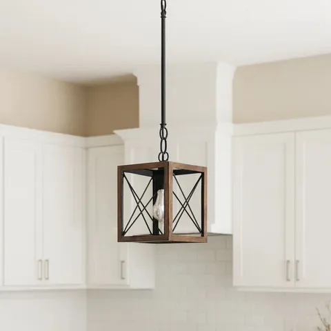 BOXED ALTIE 1-LIGHT WALNUT SINGLE PENDANT (1 BOX)