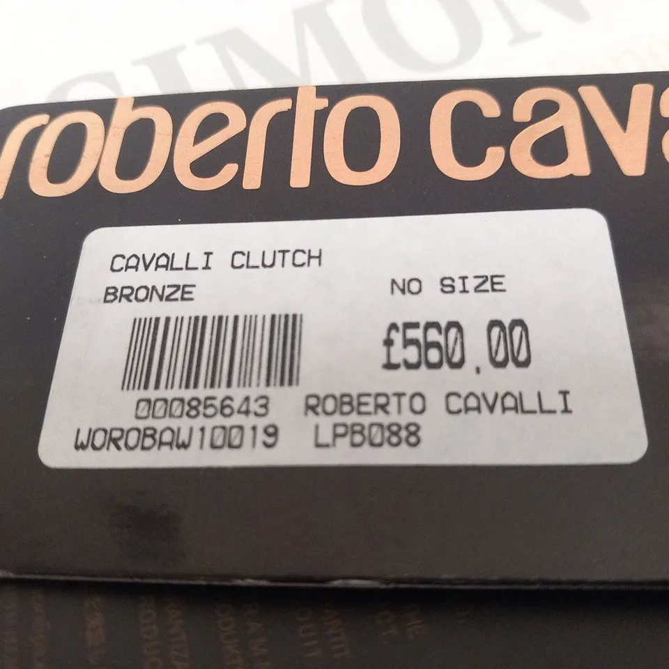 ROBERTO CAVALLI BRONZE CLUTCH