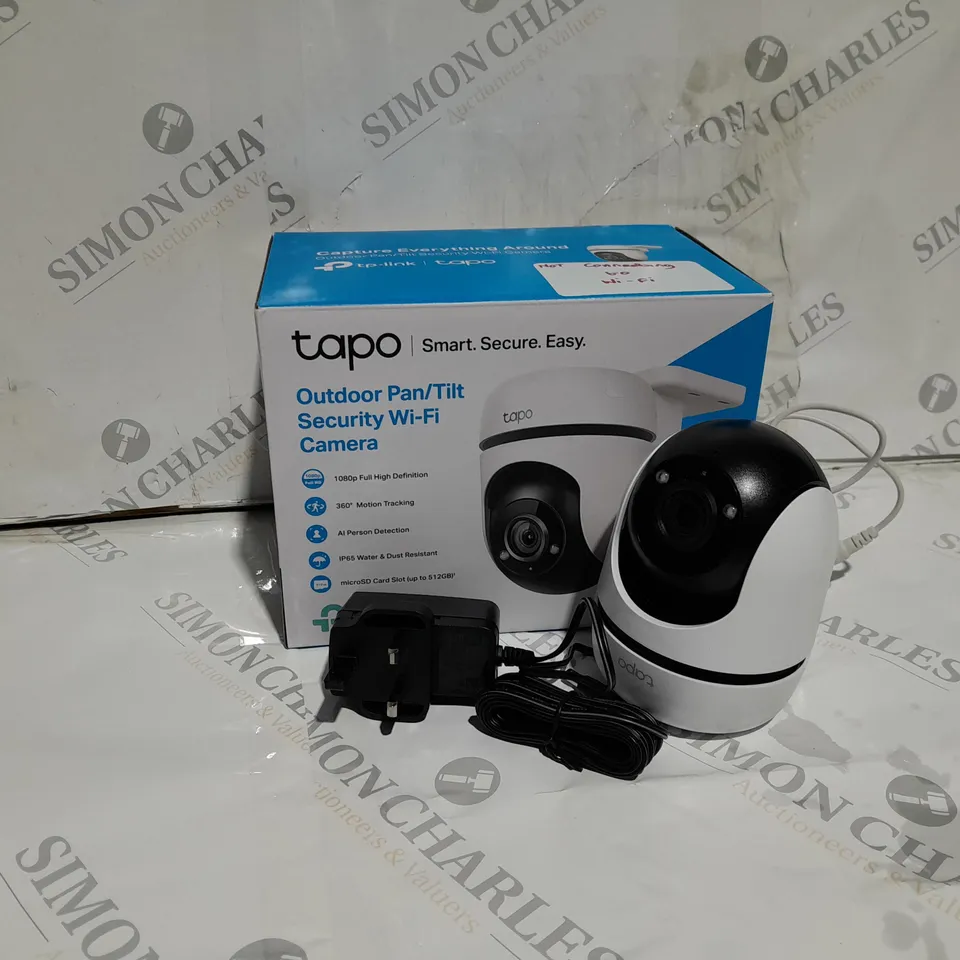 BOXED TAPO OUTDOOR PAN/TILT SECURITY WI-FI CAMERA 
