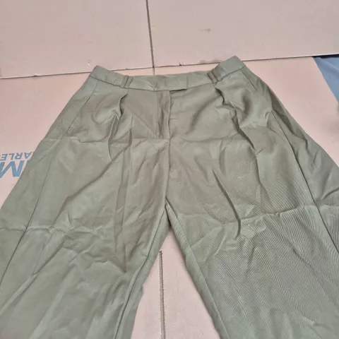 RIVER ISLAND STUDIO'S OLIVE GREEN TROUSERS, UK 16