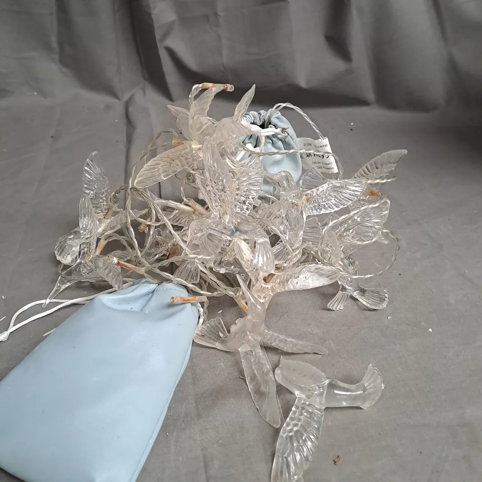 ALISON CORK SET OF 2 PRE-LIT HUMMINGBIRD LIGHT STRANDS