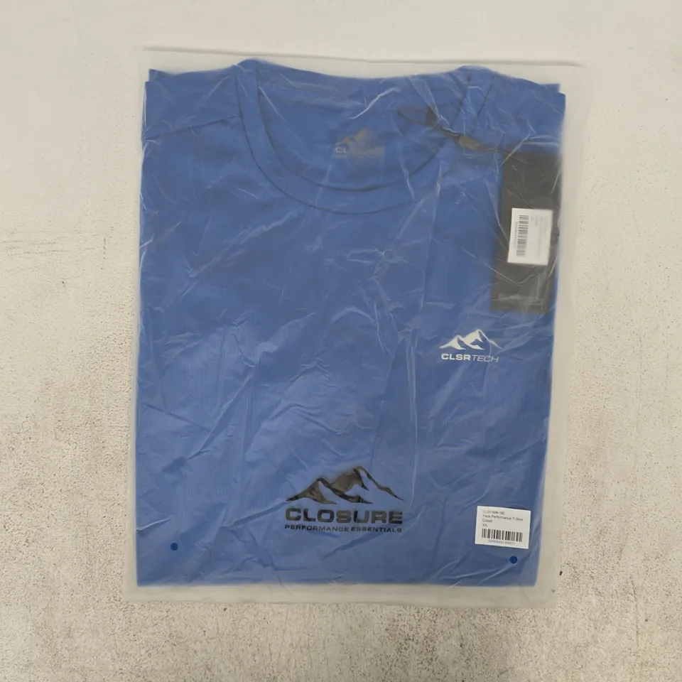 BAGGED CLOSURE PACE PERFORMANCE T-SHIRT IN COBALT SIZE XXL
