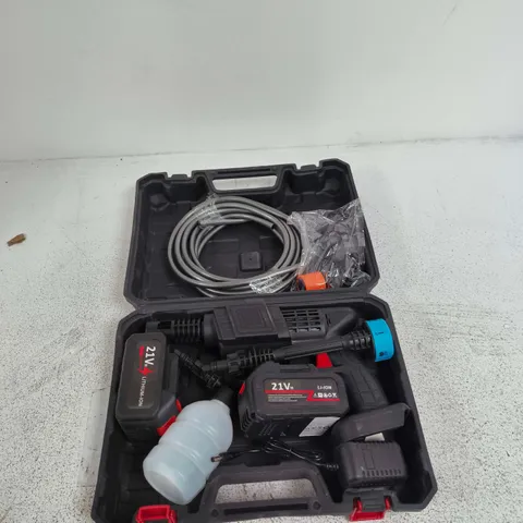 CORDLESS ELECTRIC CAR WASHING KIT WITH 21V LI-ION BATTERY – PORTABLE HOME CAR WASH