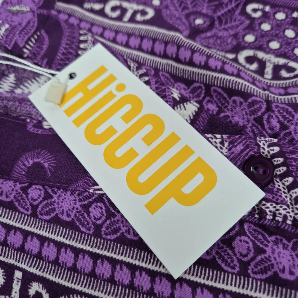 HICCUP PURPLE PAISLEY-PRINT GARMENT – MADE IN TURKEY