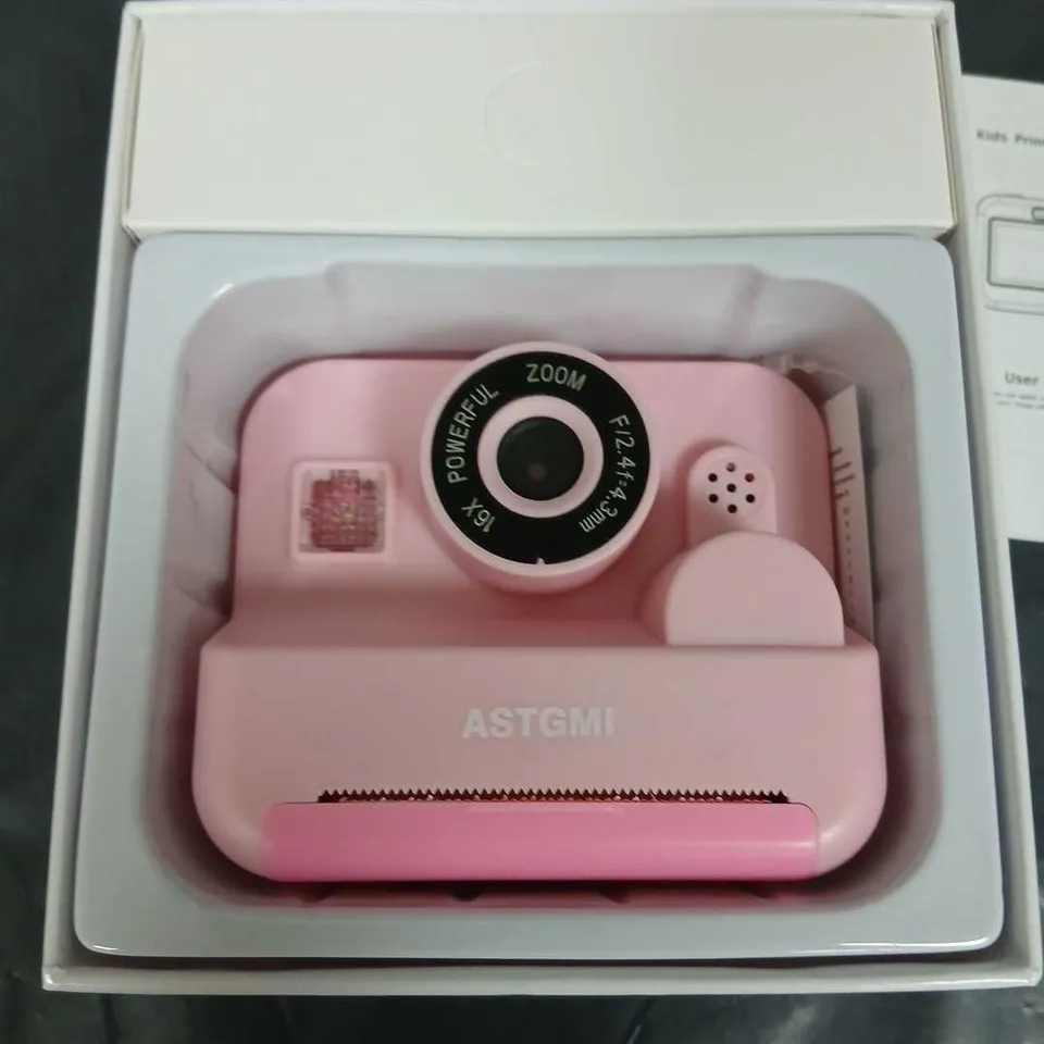 ASTGMI INSTANT DIGITAL TOY CAMERA – PINK, AGES 3+ (BOXED)