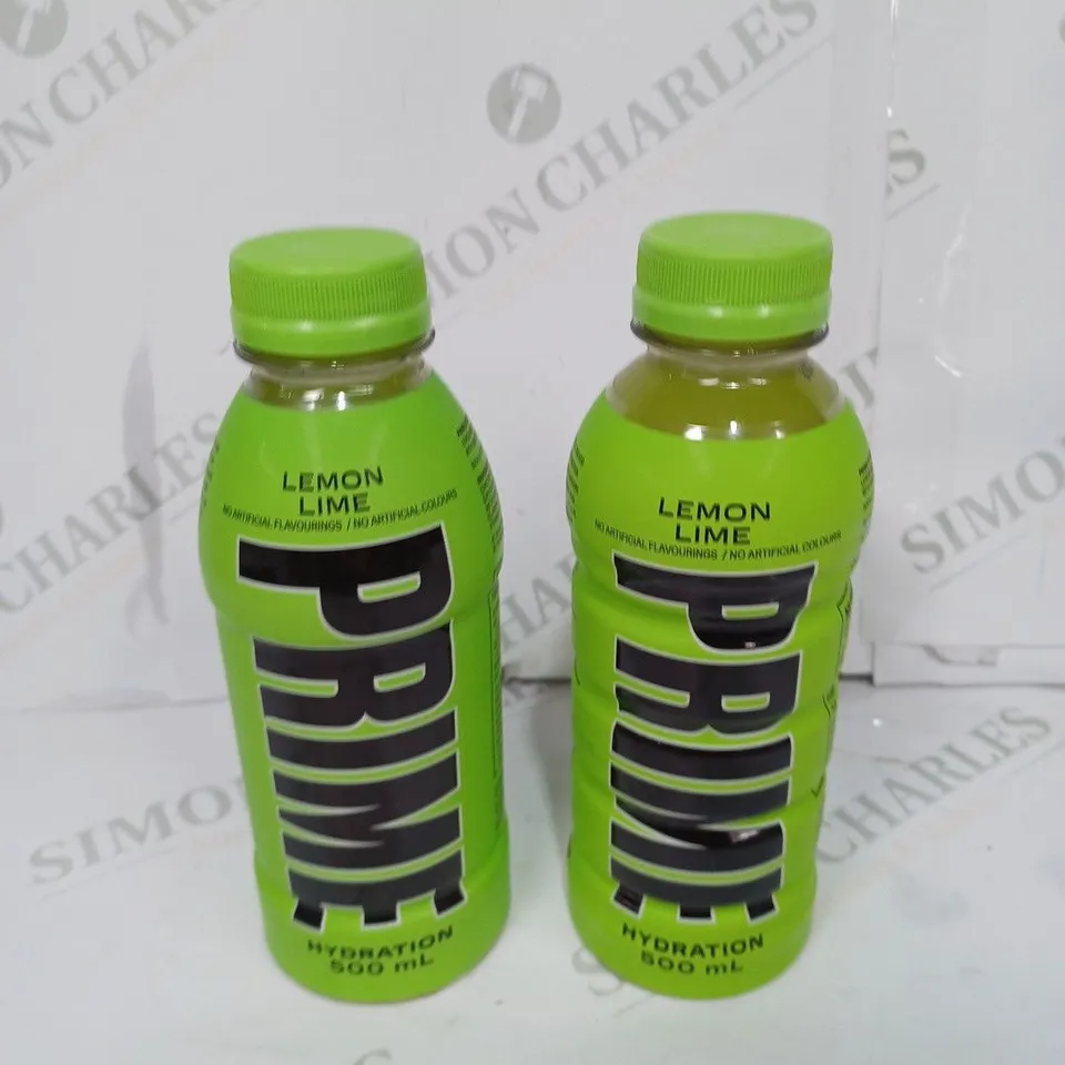 LOT TO CONTAIN 2 X 500ML BOTTLES OF KSI PRIME LIME FLAVOURED - COLLECTION ONLY