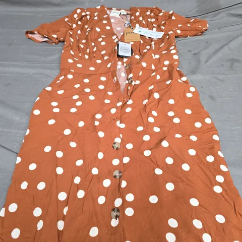 JOANIE MANON POLKA DOT DRESS - SIZE 8