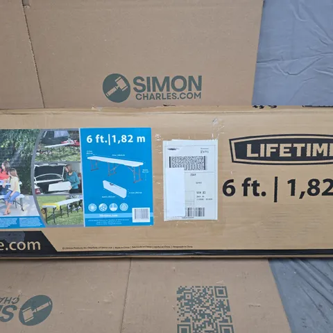 LIFETIME 6 FT FOLDING TABLE – BOXED OUTDOOR GARDEN FURNITURE