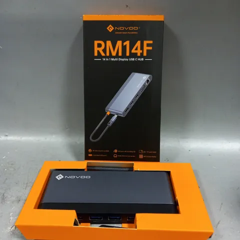 BOXED NOVOO RM14F 14 IN 1 MULTI DISPLAY USB C HUB