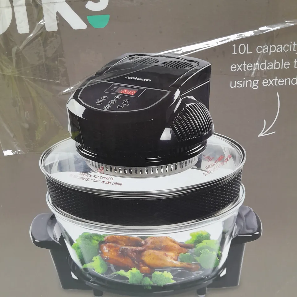 COOKWORKS HALOGEN KHC-617D 15L AIR FRYER - BLACK