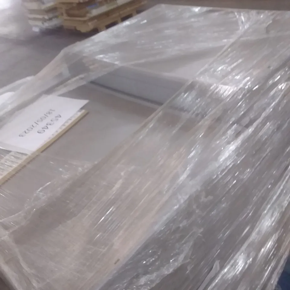 PALLET OF STRONG STACKABLE PLASTIC STORAGE CONTAINERS 