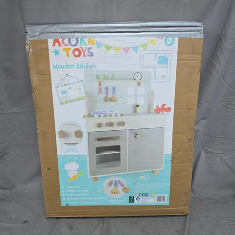 ACORN FLOORSTANDING WOODEN PLAY KITCHEN - STONE