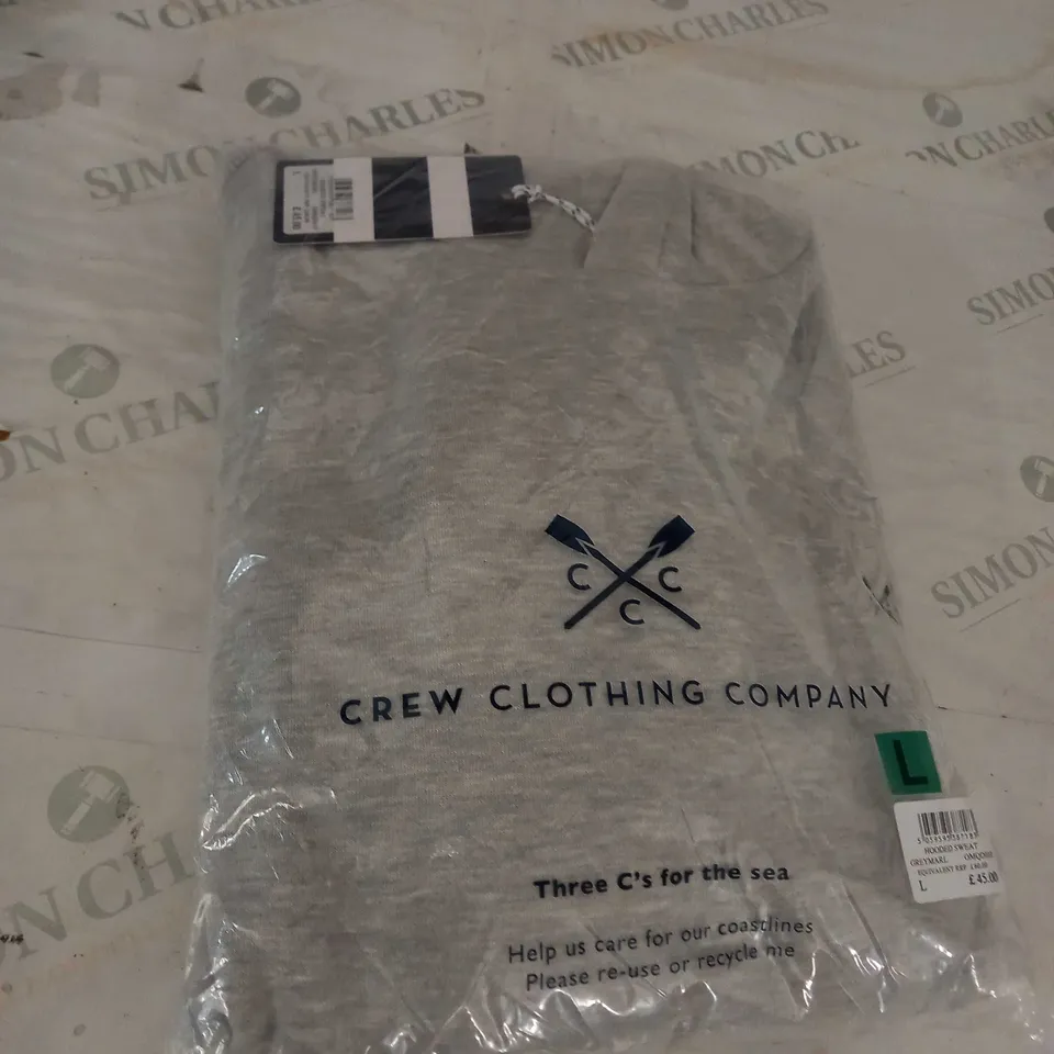 GREY CREW CLOTHING COMPANY HOODIE SIZE L
