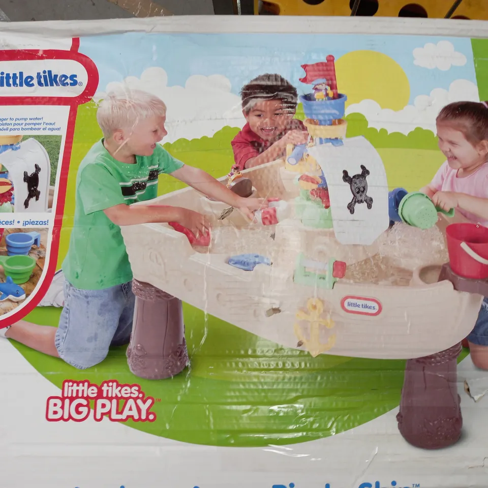 BOXED LITTLE TIKES ANCHORS AWAY PIRATE SHIP WATER TABLE - COLLECTION ONLY RRP £110