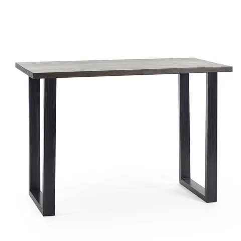 BOXED BROOKLYN RECTANGULAR 140CM L X 70CM W DINING TABLE - OAK + GUNMETAL (1 BOX)