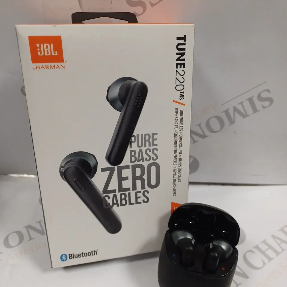 BOXED JBL TUNE 220 PURE BASS WIRELESS EARPHONES 