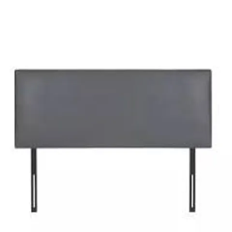 BOXED REFRESH FAUX LEATHER DOUBLE HEADBOARD - BLACK (1 BOX)
