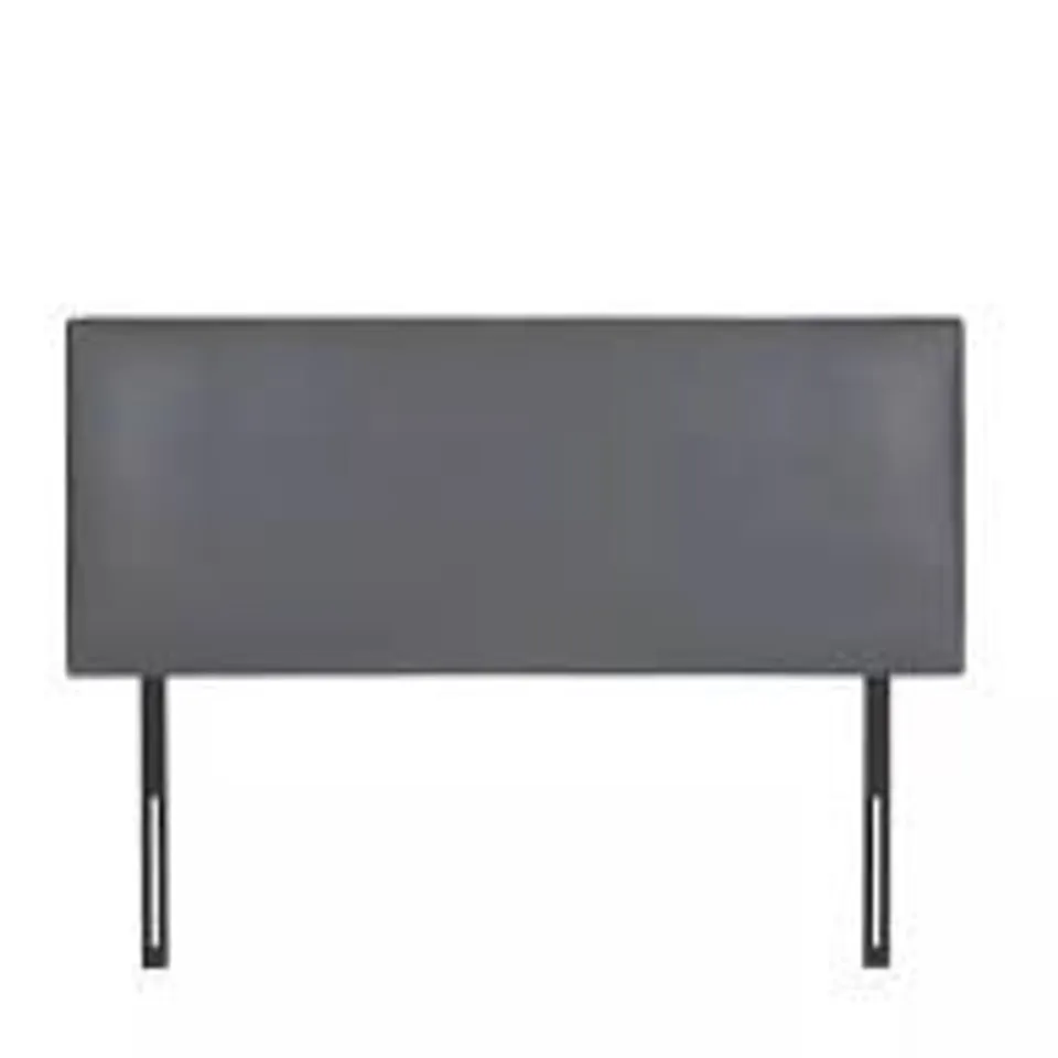 BOXED REFRESH FAUX LEATHER DOUBLE HEADBOARD - BLACK (1 BOX) RRP £55