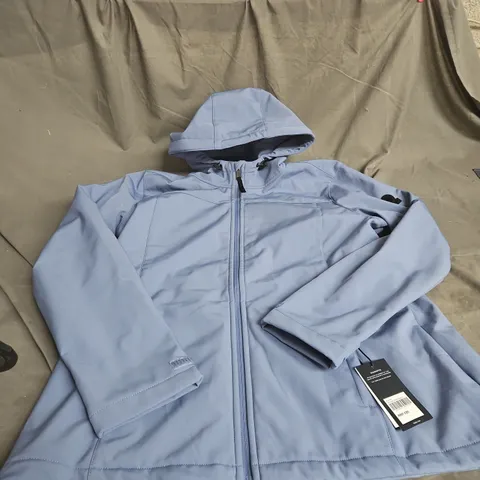TOG24 WOMEN'S MISTY BLUE SOFTSHELL JACKET, SIZE 18