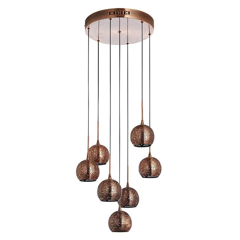JOHN LEWIS SIMBA 7 LIGHT COPPER DANGLES  