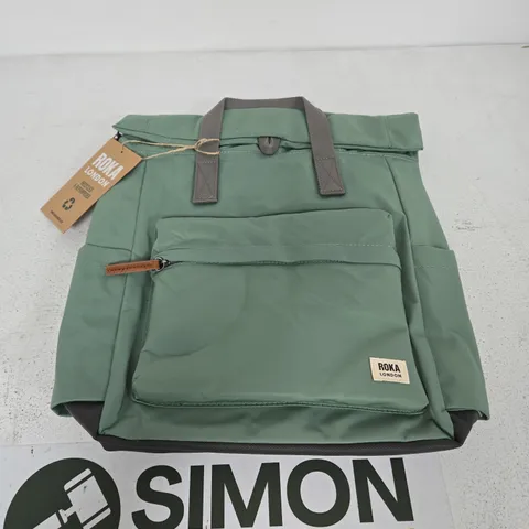 ROKA LONDON GREEN BACKPACK