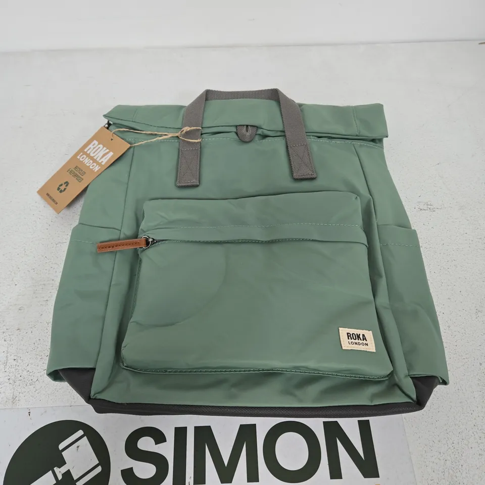 ROKA LONDON GREEN BACKPACK