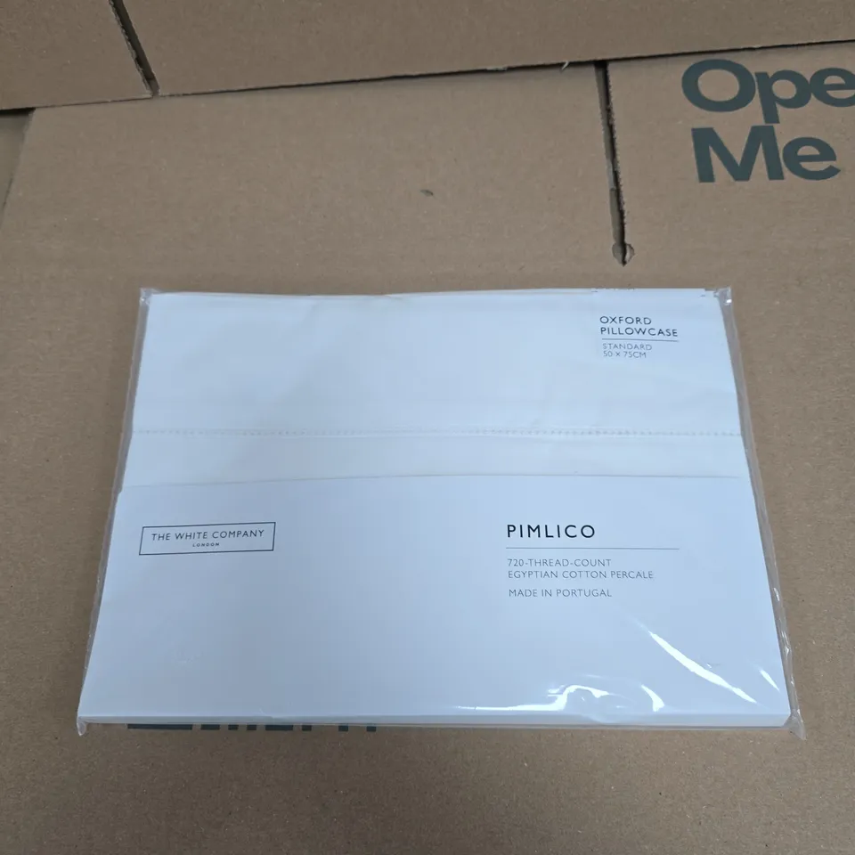 PIMLICO OXFORD PILLOWCASE – STANDARD 50 X 75 CM, 720TC EGYPTIAN COTTON PERCALE, THE WHITE COMPANY