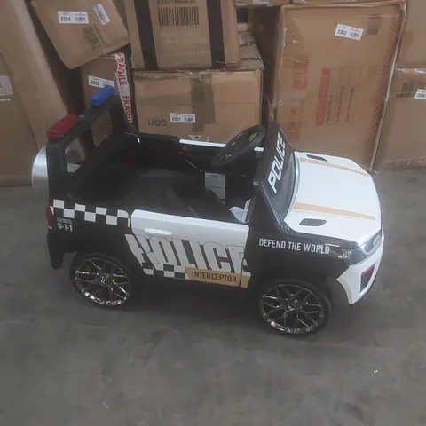 COSTWAY KIDS POLICE INTERCEPTOR RIDE-ON