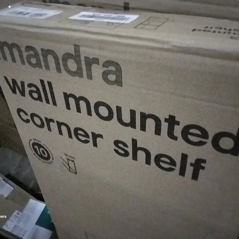 BOXED IMANDRA WALL MOUNTED CORNER SHELF