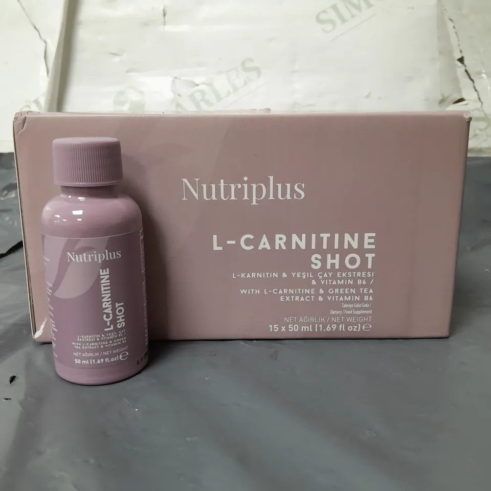 NUTRIPLUS 15X50ML PACK OF L-CARNITINE SHOTS