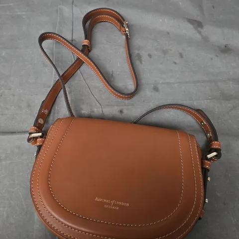 ASPINAL OF LONDON LEATHER CROSSBODY BAG – BROWN