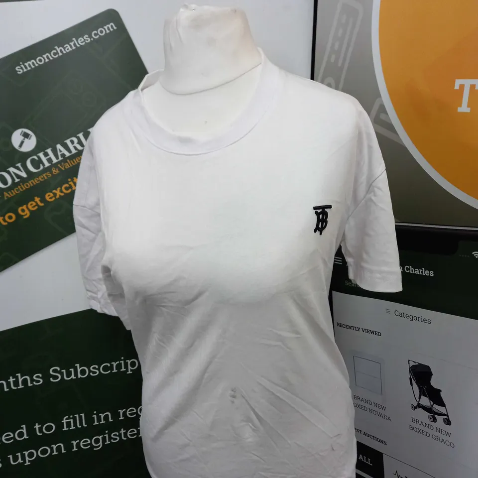 BURBERRY LONDON LOGO CASUAL T-SHIRT SIZE S