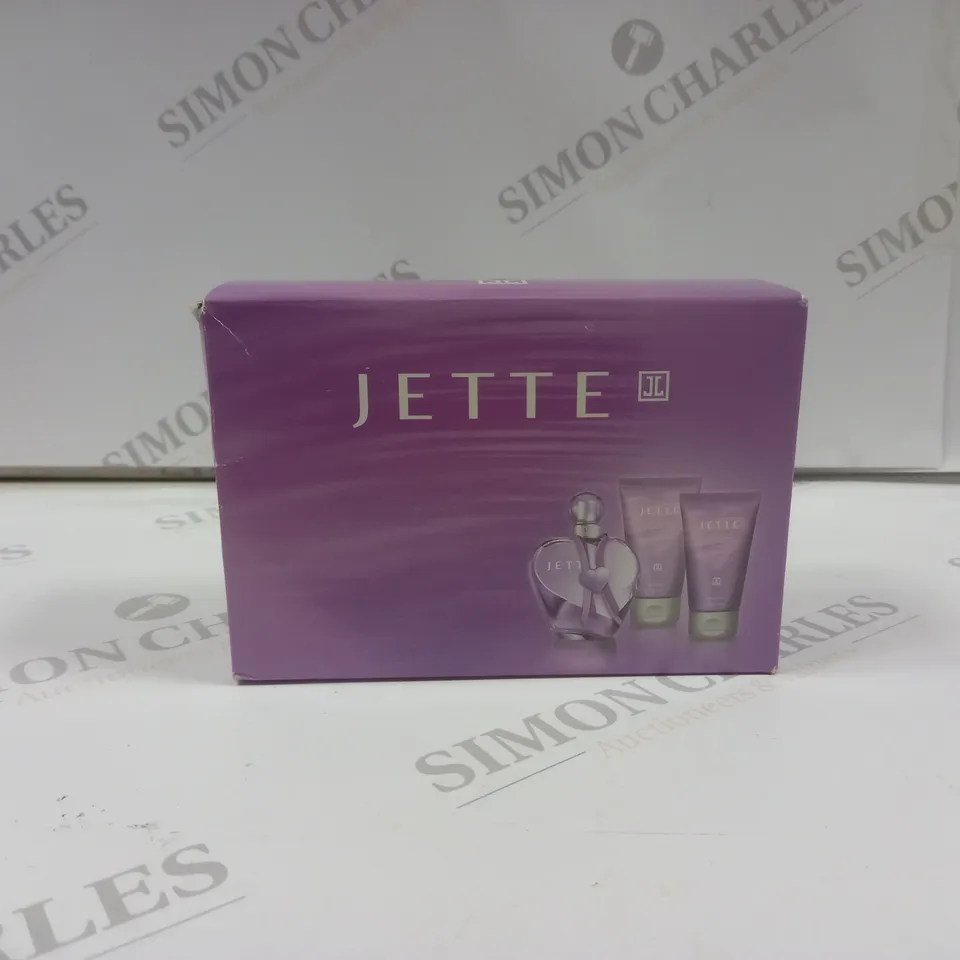 JETTE SEALED SET OF PARFUM, SHOWERGEL, AND BODYLOTION 
