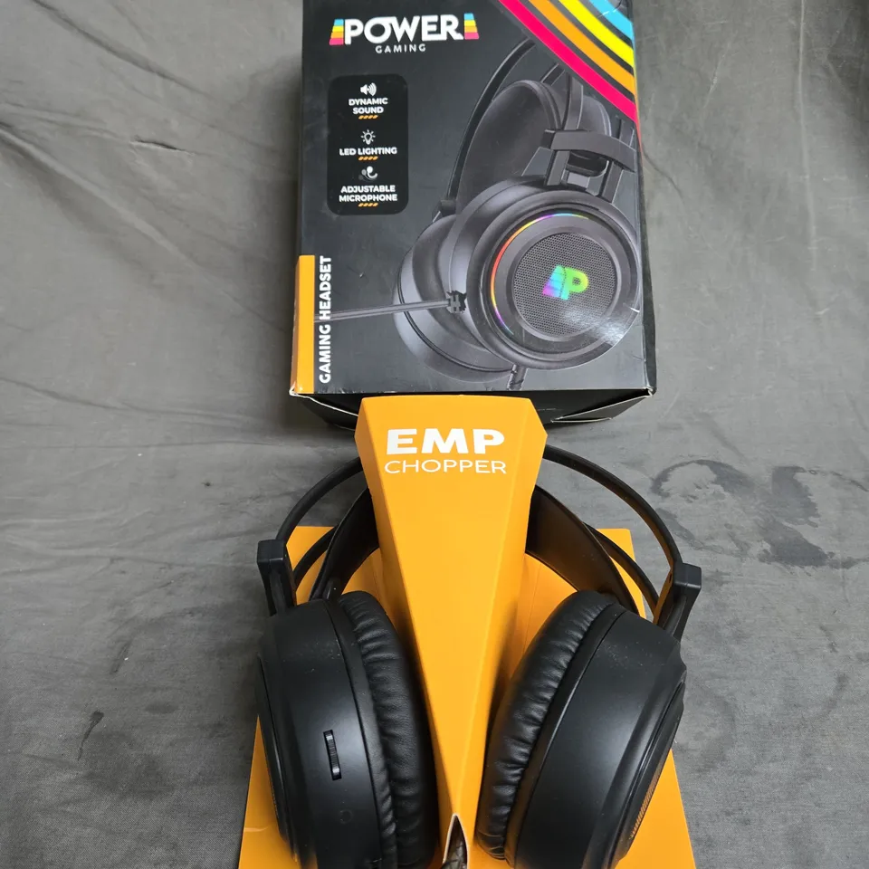 BOXED JUICE POWER EMP CHOPPER GAMING HEADSET IN BLACK