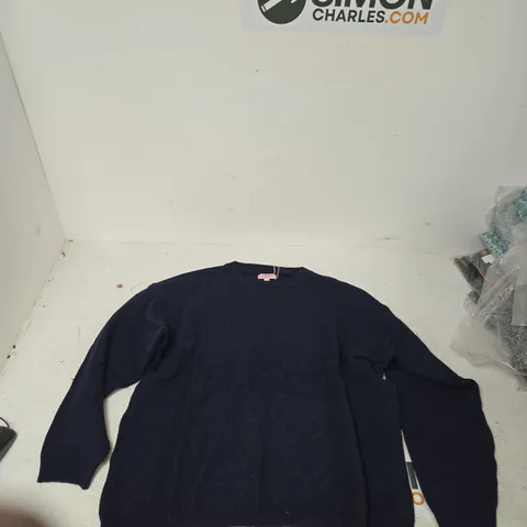 BAGGED LA MAREY NAVY KNIT JUMPER UK XL
