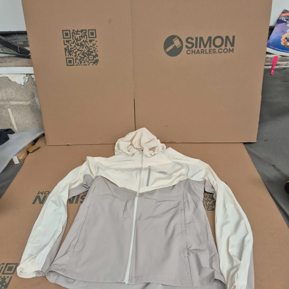 TRAILBERG JACKET – SIZE S, CREAM/LIGHT GRAY