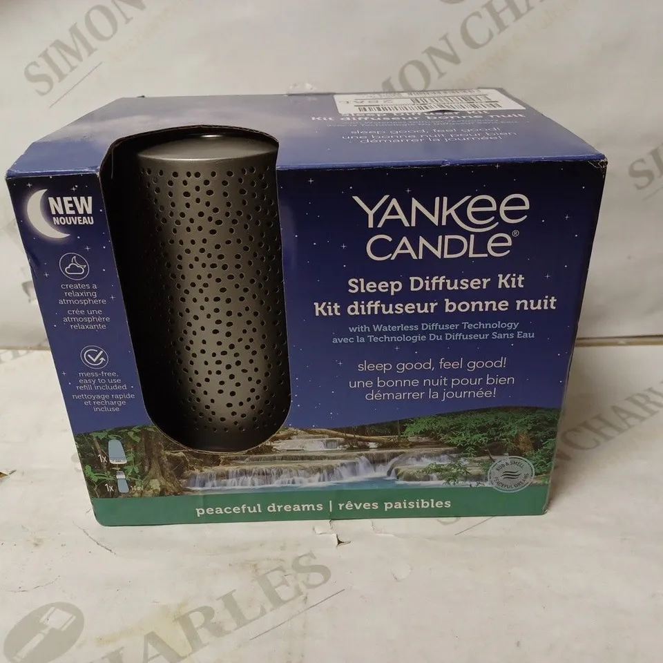 YANKEE CANDLE SLEEP DIFFUSER STARTER KIT - SILVER RRP £39.99