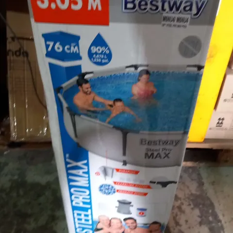 BOXED BESTWAY 10FT STEEL PRO MAX POOL