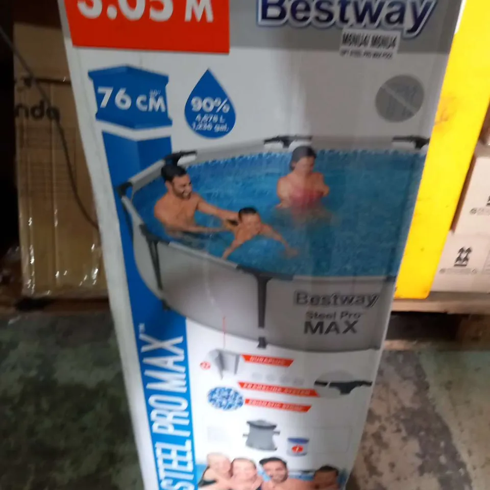 BOXED BESTWAY 10FT STEEL PRO MAX POOL