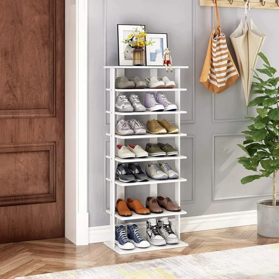 BOXED CONTEMPORARY 7 TIER HOUSEHOLD SPACE SAVING SHOE RACK