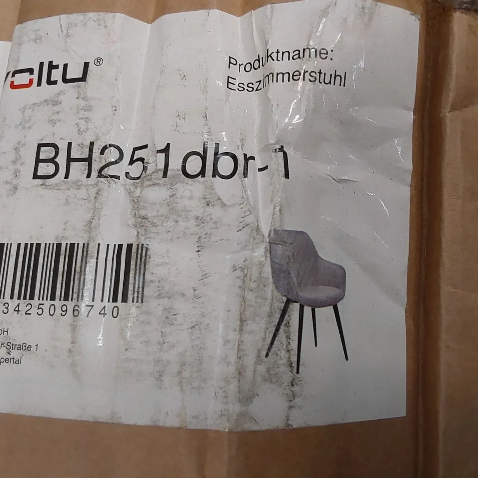 BOXED DINING CHAIR - GREY (1 BOX)