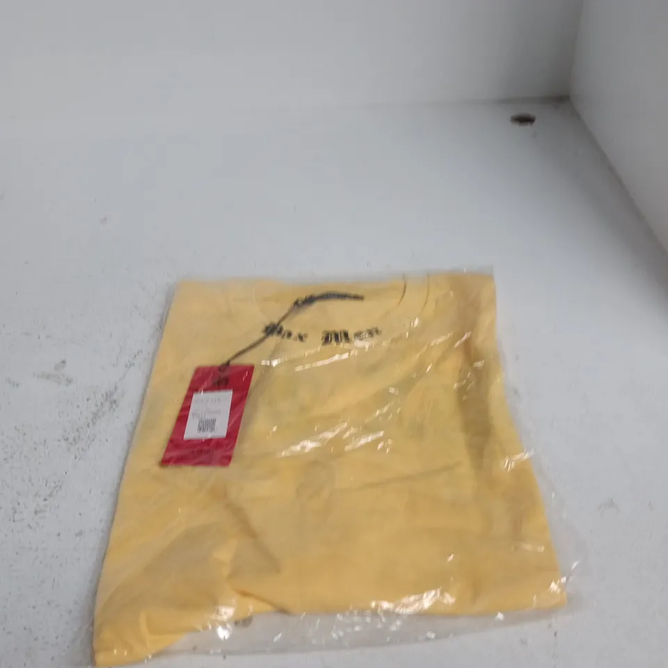 BAXMEN CULT WEAR T-SHIRT – YELLOW, MEN'S XXL