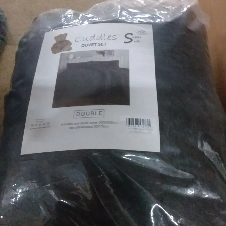 ALLPORT DUVET COVER SET COLOUR: CHARCOAL SIZE: DOUBLE