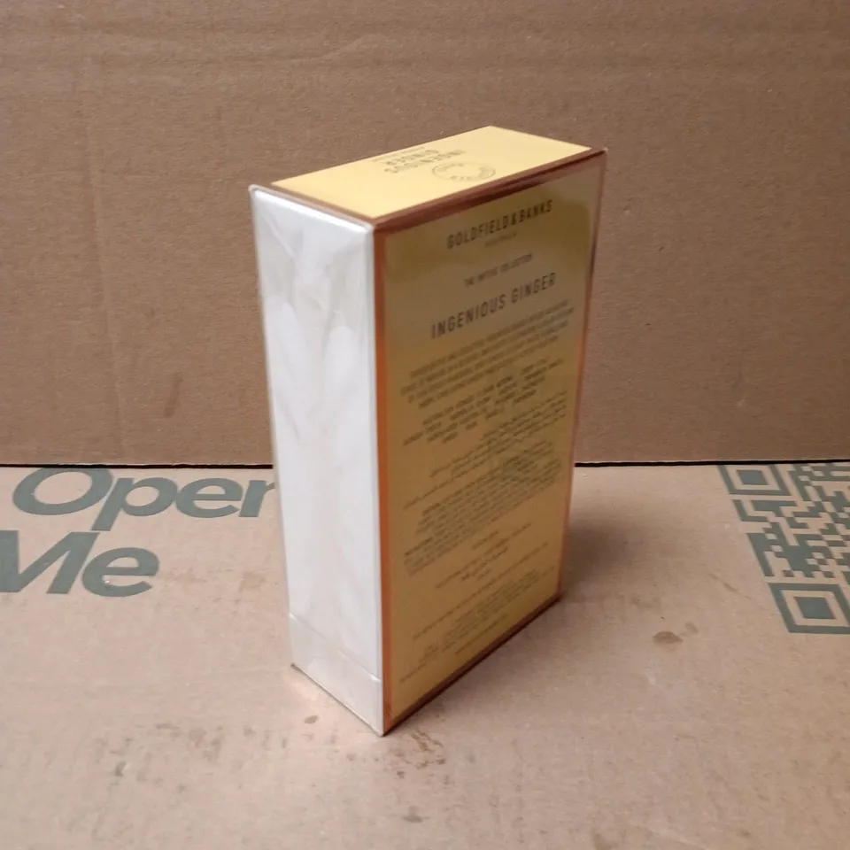BOXED AND SEALED INGENIOUS GINGER GOLDFIELD AND BANKS AUSTRAILIA EAU DE PARFUM 100ML