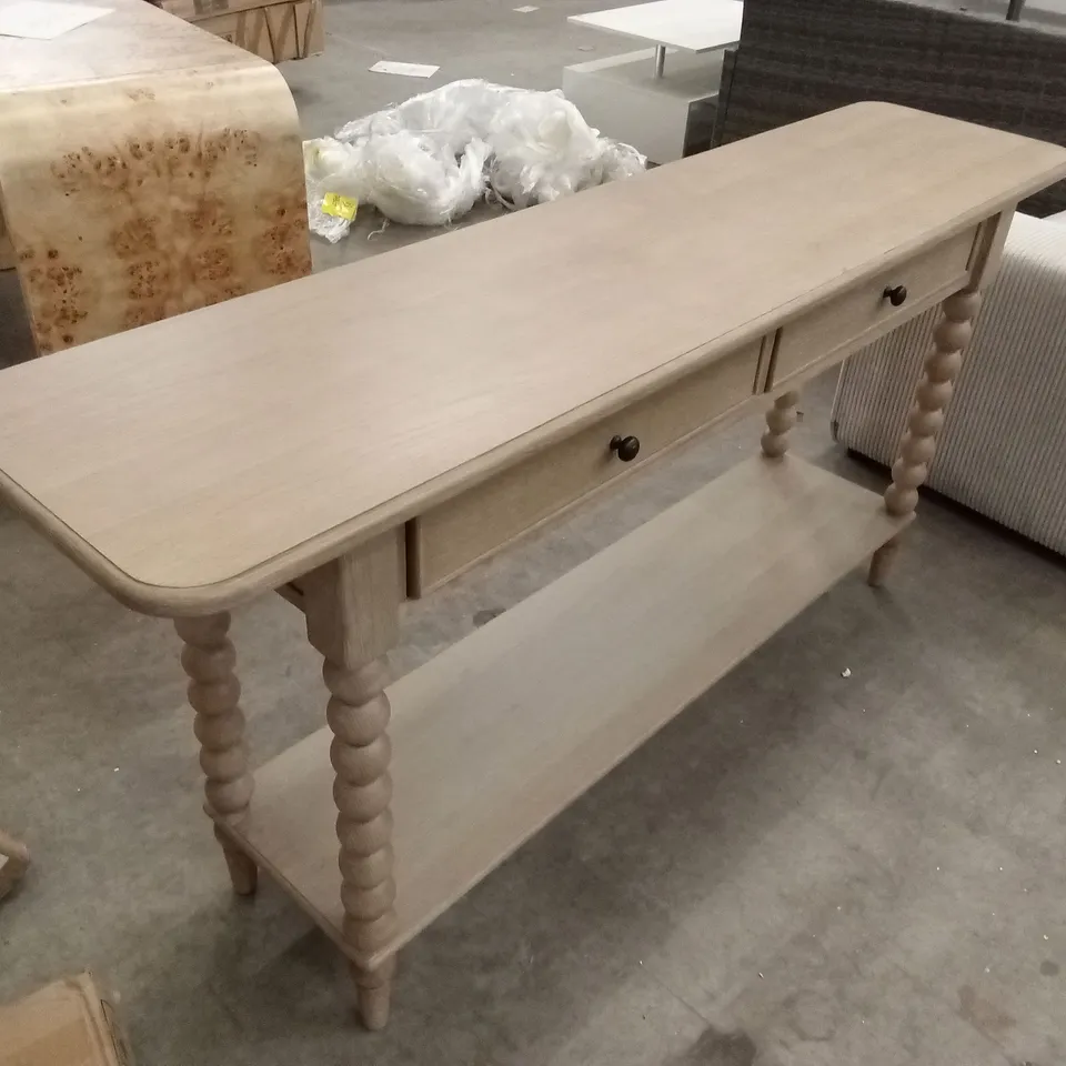 CEDAR AND SAGE BODEN 2 DRAWER CONSOLE TABLE RRP £519