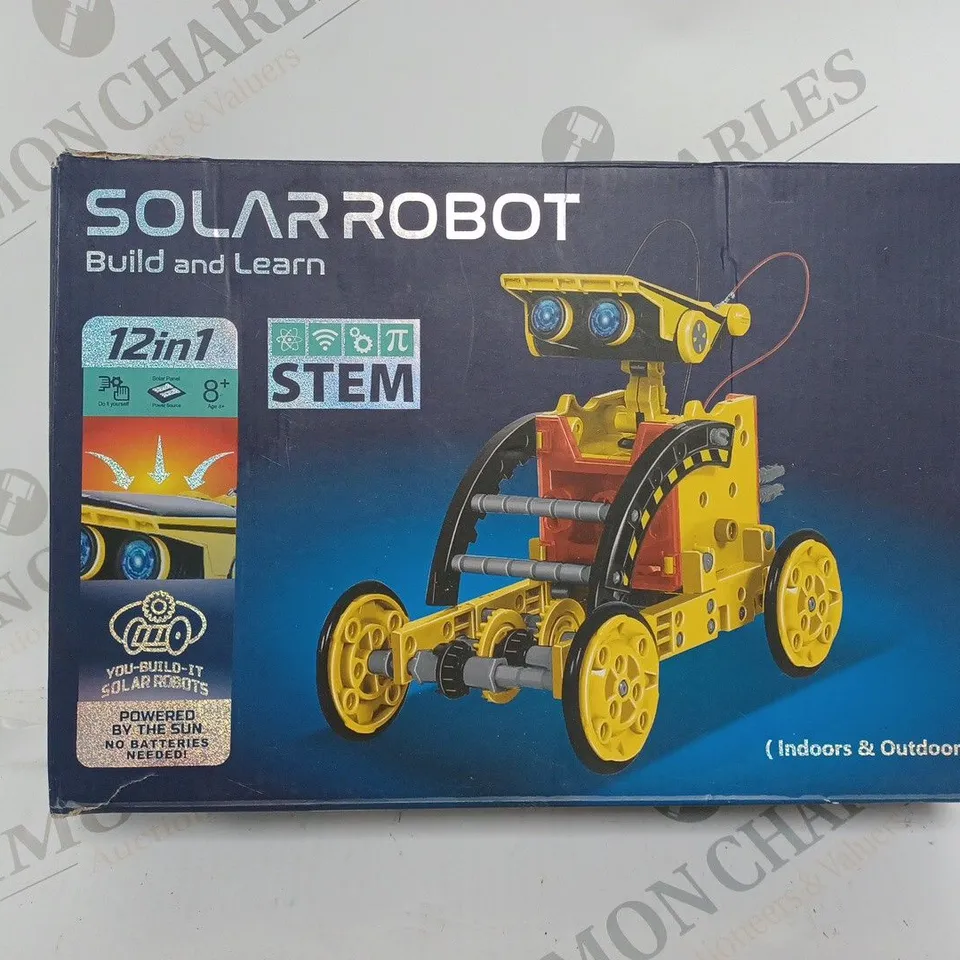BOXED SOLAR ROBOT BUILD AND LEARN 12 IN 1