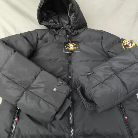 ZAVETTI CANADA WOMEN'S PUFFER JACKET – JET BLACK, UK SIZE S