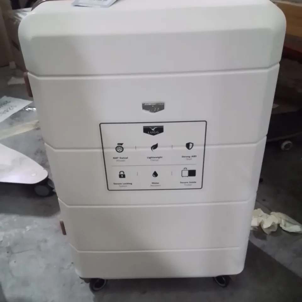 LUGG JETSET CREAM/BROWN SUITCASE